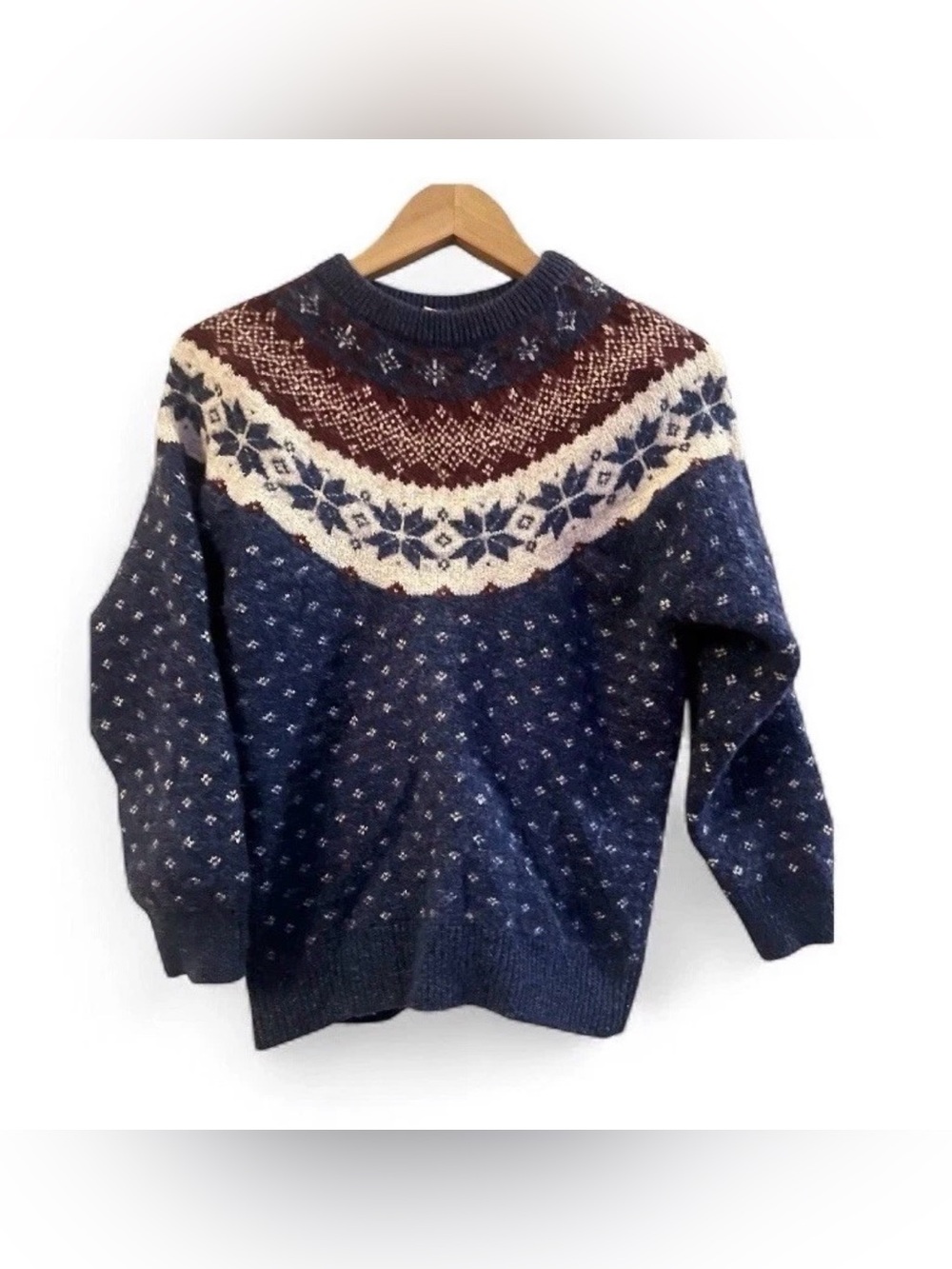 Northern Reflections Women's
Vintage Fair Isle Wool Blend
Crewneck Sweater Small
